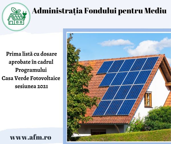 AFM a publicat prima listă cu 1.041 dosare aprobate în Programul Casa